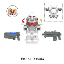 (White Scars) Building 40000 Warhammer Blocks Blood Angels Imperial Fists Assembled Toy Puzzle