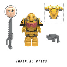(Imperial Fists) Building 40000 Warhammer Blocks Blood Angels Imperial Fists Assembled Toy Puzzle