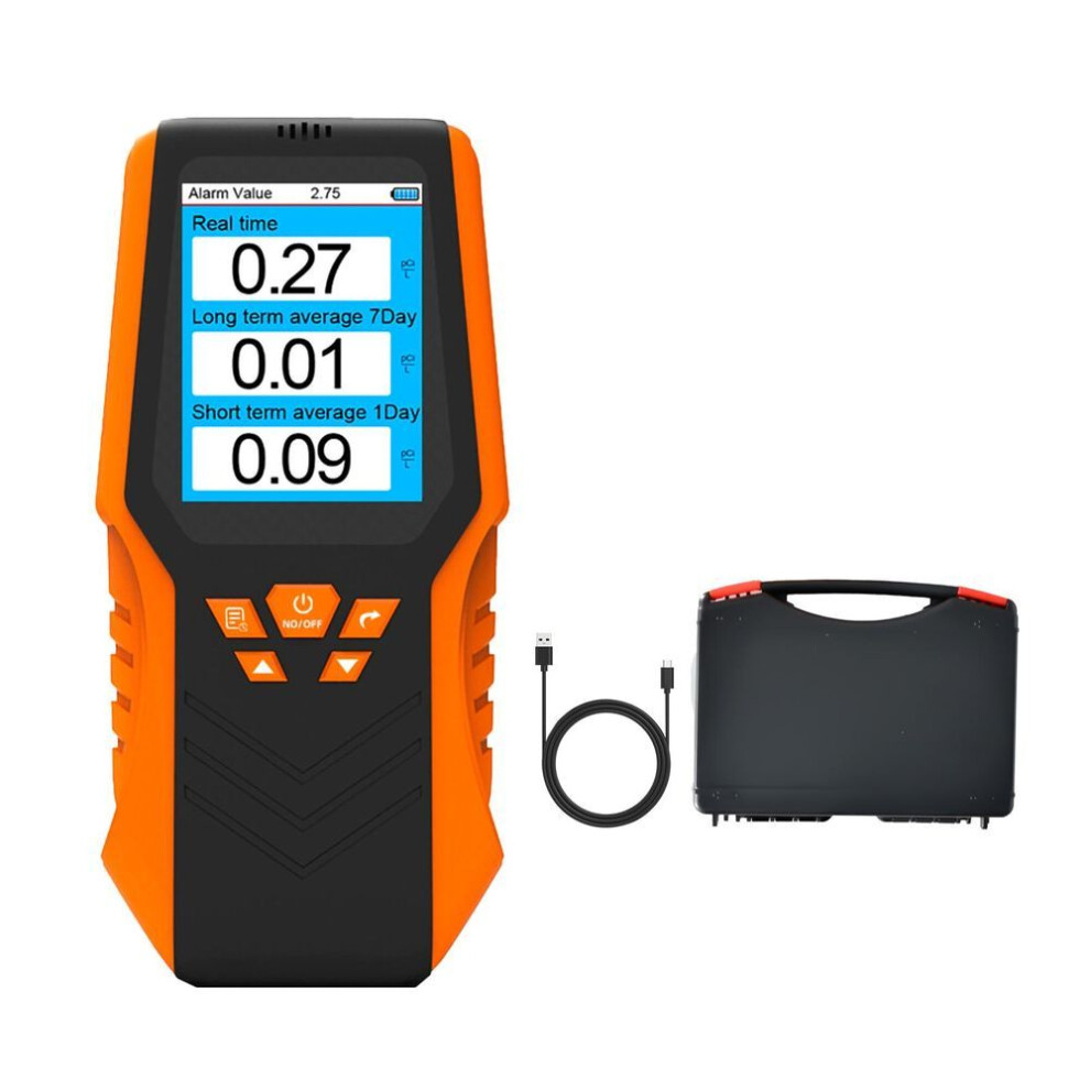 Handheld Radon Gas Detector Rechargeable Radon Gas Monitor Air Quality Testing Instrument 0.3-270 Pci/l ,dm68r