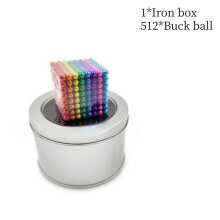 (3mm 512Pcs) Or 5mm 3mm Blocks Buck Ball Education Toy Magnetic Toy Puzzle Decompression