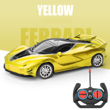 (Bright Yellow) Rc Simulation Ferrai Sport Car 118 Electric Toy Offroad Drift Kids Child Gift