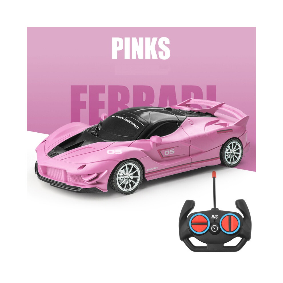 (Maka Pink) Rc Simulation Ferrai Sport Car 118 Electric Toy Offroad Drift Kids Child Gift