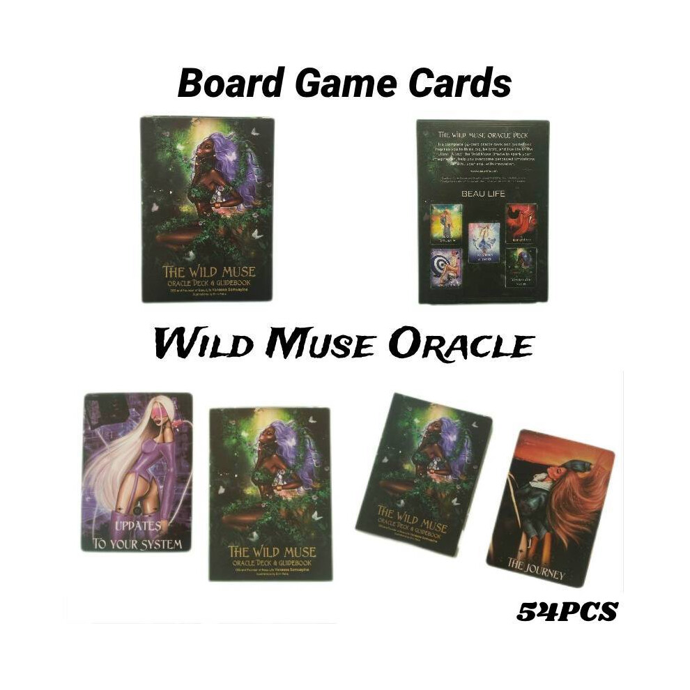 Wild Muse Oracle 54-Piece Card Set - Interactive Tabletop Card Game for Family Fun, Creativity & Brain Training