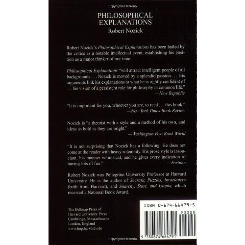 Philosophical Explanations 1