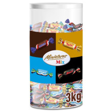 MARS, TWIX, SNICKERS, BOUNTY - Assortiment de Mini Barres Chocolat?es MINIATURES MIX - Format Maxi 3kg - Chocolats en Vrac ? Partager