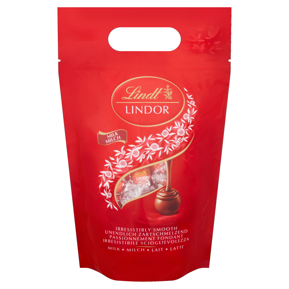 Lindt - Sachet Grand format LINDOR - Chocolat au Lait - C?ur Fondant, 1kg