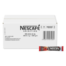 NESCAF? S?lection Sticks Caf? Soluble - Dose Individuelle 2g - Majoritairement Robusta - Caf? en Poudre - Approvisionnement 100% plus Responsable - Ca
