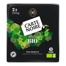 CARTE NOIRE - Caf? Moulu Carte Noire "S?lection Bio" - Caf? Moulu Bio - Caf? Moulu Pur Arabica - Lot de 6 x 500 g - Fabriqu? en France