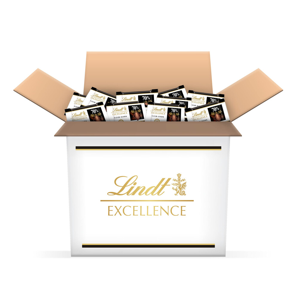 Lindt - Mini Carr?s 70% de Cacao EXCELLENCE - Chocolat Noir, 1,1kg