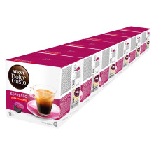 Nescaf? Dolce Gusto Espresso Decaffeinato - Caf? D?caf?in? - 96 Capsules (Pack de 6 bo?tes x 16)