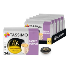 120 Dosettes Caf? Extra-Long Sp?cial Petit D?jeuner L'OR, Compatibles avec les machines TASSIMO, Format Familial, Equilibr? et Mousseux, 5 packs de 24