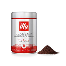 Illy Caf? moulu pour moka Torr?fi? CLASSICO, 12 bo?tes de 250 g