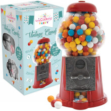 ScrapCooking - Distributeur de Bonbons/de Cacahu?tes Vintage Candy - Machine ? Chewing Gums R?tro - Bonbonni?re Bubble Gums avec Vrai Monnayeur - Verr