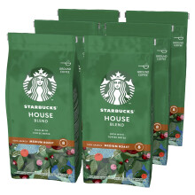 STARBUCKS House Blend, Torr?faction Ambr?e, Caf? Moulu 200g (Pack de 6)