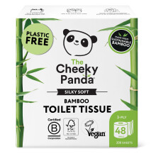The Cheeky Panda Papier Toilette En Gros | 48 Rouleaux Papier WC Lot | 3 Epaisseurs Papier Hygi?nique Bambou