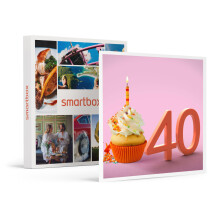 Smartbox - Coffret Cadeau Femme Homme - Joyeux Anniversaire ! pour Femme 40 Ans - id?e Cadeau Anniversaire - 1 s?jour ou 1 activit? pour 1 ou 2 Person
