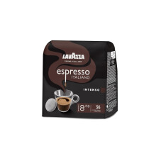 LAVAZZA - Cafe Espresso Intenso - Caf? Dosette - Arabica et Robusta - Caf? Cors?, Puissant et Intense - Lot de 10 x 36 Dosettes Souples