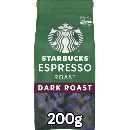 Starbucks STARBUCKS Espresso Roast, Torr?faction Brune, Caf? Moulu 200g (Pack de 6) 1