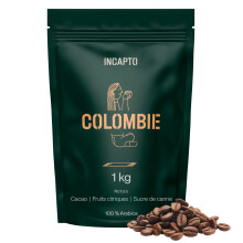 Incapto Caf? en Grain de Sp?cialit? 1kg | Origine Colombie | 100% Arabica | Caf? de Sp?cialit? 84 points SCA | Torr?faction Naturelle et Artisanale |