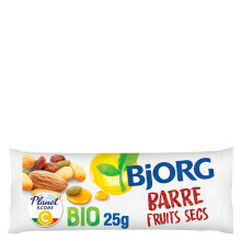 BJORG Barre ?nerg?tique Fruits Secs et Miel Bio ? Sans Gluten et Source de Fibres ? Encas Sain pour le Sport : V?lo, Fitness, Trail, Running ? 30 barr