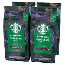 STARBUCKS Espresso Roast, Torr?faction Brune, Caf? en Grains 450g (Pack de 4)