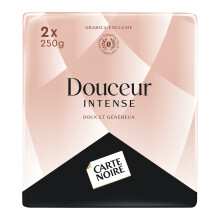 CARTE NOIRE - Caf? Moulu Carte Noire "Douceur Intense" - Caf? Moulu Arabica - Caf? Doux et D?licat - Lot de 12 x 250 g - Fabriqu? en France