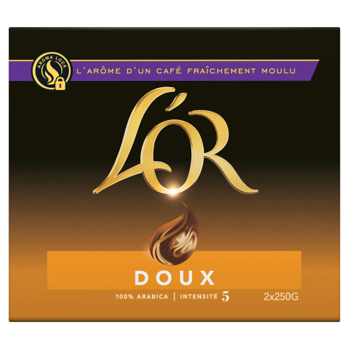 L'OR L'Or Caf? Moulu Doux 3Kg (lot de 6x(2x250g))