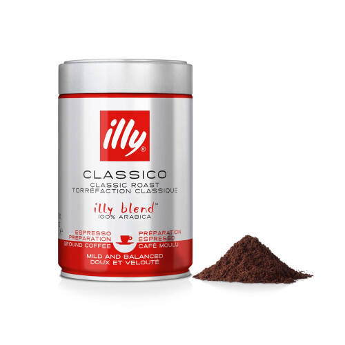 Illy Caf? moulu pour espresso Torr?fi? CLASSICO, 6 bo?tes de 250 g