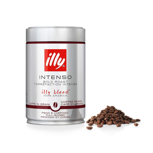 Illy Caf? en grains Torr?fi? INTENSO, 6 bo?tes de 250 g