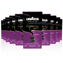 Lavazza, Espresso Maestro Intenso, 100 Capsules Caf? Compatibles avec les Machines Nespresso Original, Notes de Bois, ?pices et Cacao, Arabica et Robu