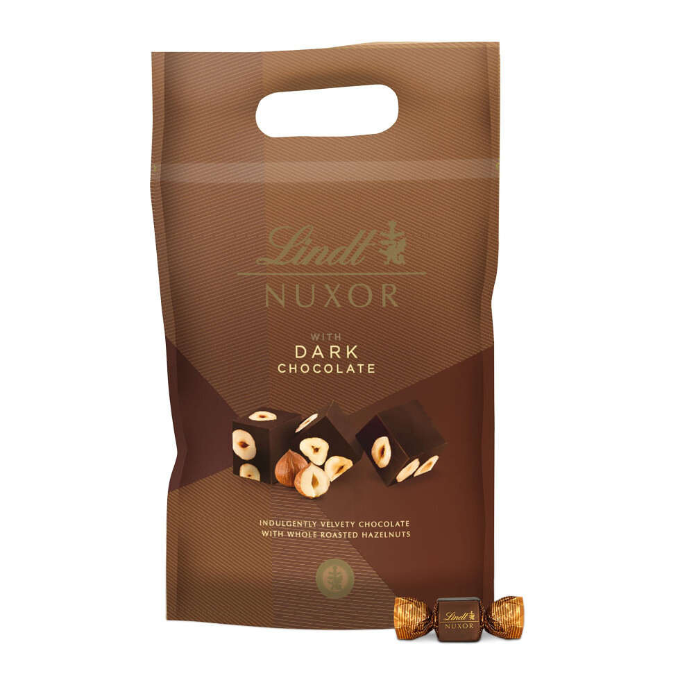 Lindt - Maxi Sachet NUXOR - Chocolat Noir et Noisettes enti?res, 700g, 1 Unit? (Lot de 1)
