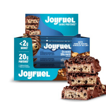 JOYFUEL Barre Prot?in?e - Go?ts Chocolat au Lait & Cookie Dough - 