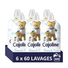 Cajoline Doux & Pur Adoucissant L'Original Hypoallerg?nique 60 Lavages - lot de 6