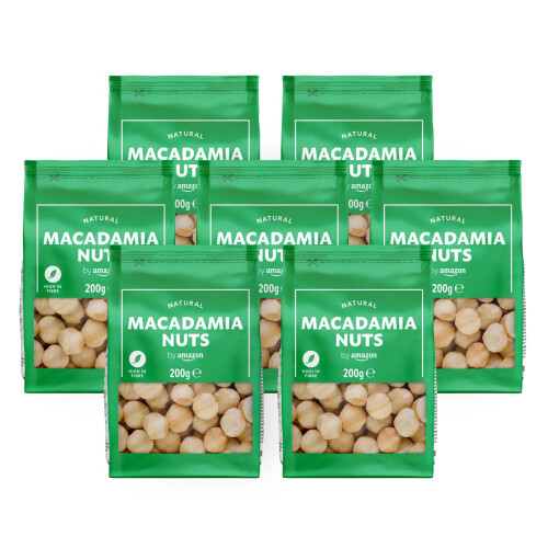by Amazon naturel Noix de macadamia, 200 g (lot de 7)