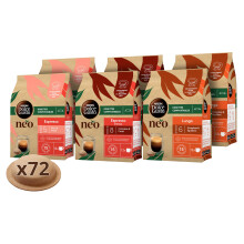 ?Nescaf? Dolce Gusto NEO Multi Vari?t? Espresso, Lungo, Espresso Intenso - 72 dosettes de caf? compostables ? base de papier (6 bo?tes de 12 dosettes)