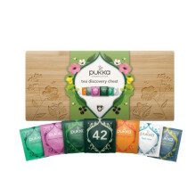 Pukka Coffret D?couverte en Bambou, Id?e Cadeau Femme et Homme, Coffret Cadeau Tisanes, Cadeau Th? 100% Bio Saint Valentin, Anniversaire, 6 Saveurs, M