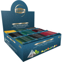 Lipton, Exclusive Collection, Coffret Th?s et Infusions, 9 Go?ts Diff?rents, Vitalit?, Certifi? Rainforest Alliance, 108 Sachets Pyramide