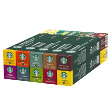 STARBUCKS Pack D?couverte Vari?t? by Nespresso, Capsules de Caf? tous types de torr?faction 10 x 10 (100 Capsules) - Exclusivit? Amazon
