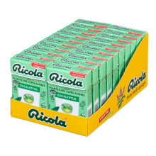 Ricola - 20 Bo?tes de 50g -Bonbons aux Plantes Suisses - Parfum Eucalyptus - Rafra?chissant - Sans Sucres -
