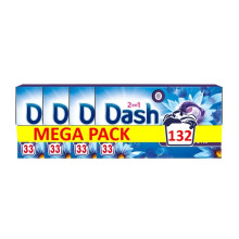 Dash 2in1 PODS, Lessive En Capsule, 33 Lavages, Envol?e D?Air, Avec une touche d?huiles essentielles et Lenor, Fabriqu?e En France Lot de 4 ( l'emball