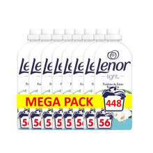 Lenor Adoucissant 56 Lavages, Light Fra?cheur de Coton, Fra?cheur douce et longue dur?e