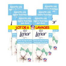 Lenor Parfum de Linge en Perles pour Lessive, 100 Lavages (235g x 6), Fraicheur de Coton, Fra?cheur Non-stop jusqu'? 12 Semaines de Stockage