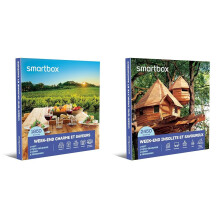 Smartbox - Coffret Cadeau Couple - Week-End Charme et Saveurs & Coffret Cadeau Week-End Insolite et Savoureux - Id?e Cadeau Originale - Une Nuit avec