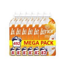 Lenor Adoucissant 82 Lavages, Ambre Et Orchid?e, Collection Bien-?tre, Avec Une Touche d?Huile Essentielle