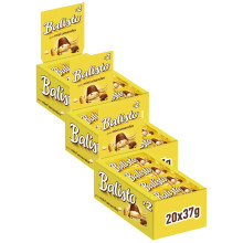 BALISTO - Barres chocolat et biscuit c?r?ales, lait, miel et amandes - Grand format contenant 20 sachets de 37g - 740g (Lot de 3)