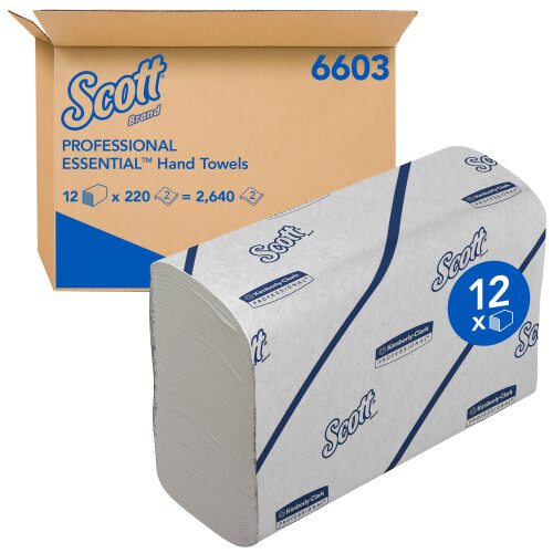 Scott? Hand Towels - Narrow-Fold/White