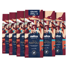 Lavazza, Tales of Napoli, Caf? en Grains, 1.5 kg, pour les Machines ? Caf? Automatiques, Notes de Cacao et de Caramel, Arabica et Robusta, Intensit? 9
