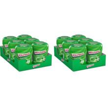 Hollywood Chewing Gum Green Fresh - Parfum Menthe Verte - Sans Sucres avec ?dulcorants - Lot de 12 bo?tes de 60 drag?es (87 g)