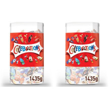 CELEBRATIONS - Assortiment de Chocolats au Lait ? Partager - SNICKERS, TWIX, MARS, MALTESERS, BOUNTY et autres - Bo?te Grand Format - 1,435kg (Lot de