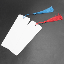 48 marcadores de papel en blanco de cartulina con borlas de colores para hacer tú mismo, etiquetas de regalo y crea tu propio marcador.